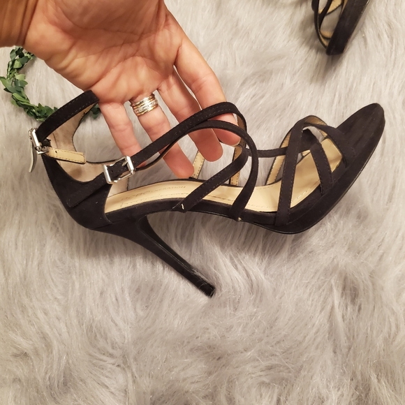 BCBGeneration Black Platform Ankle Strap Heel - Picture 6 of 8